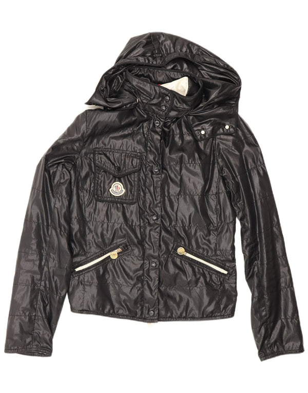 Giacca a vento con cappuccio da donna Moncler taglia 1 piccola nera