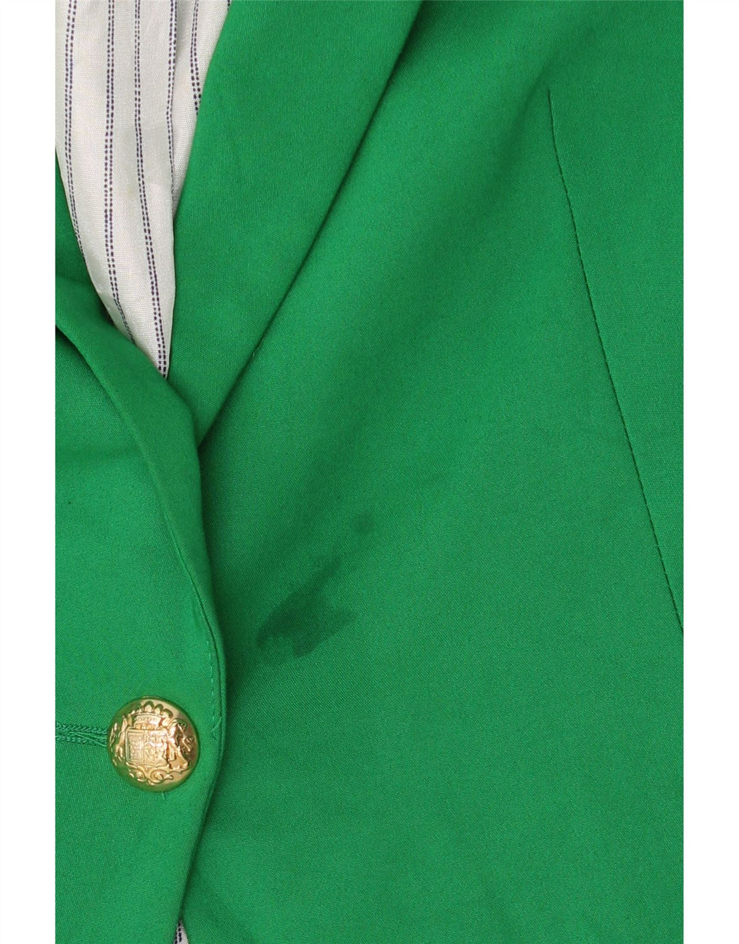 Giacca blazer corta a 1 bottone da donna Zara UK 18 XL poliestere verde