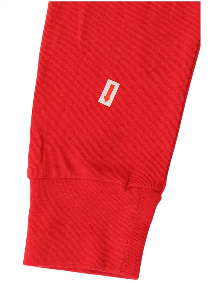 J. Crew Top grafico da uomo a maniche lunghe in cotone rosso medio