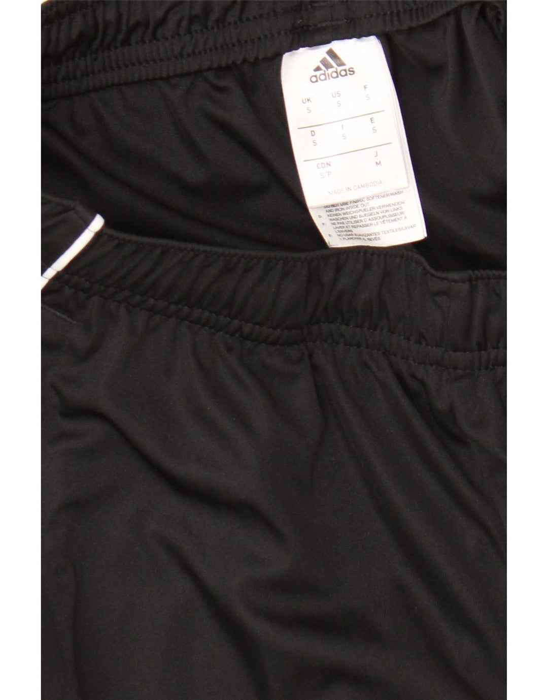 Pantaloncini sportivi Adidas Climalite da uomo piccoli in poliestere nero