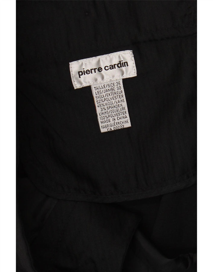 Pantaloni chino dritti da uomo Pierre Cardin W36 L27 poliestere nero