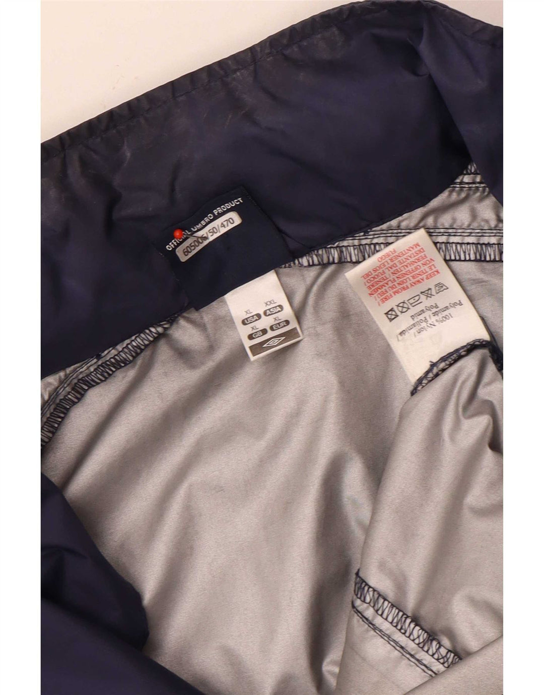 Giacca da tuta da uomo Umbro UK 42 XL Nylon blu navy