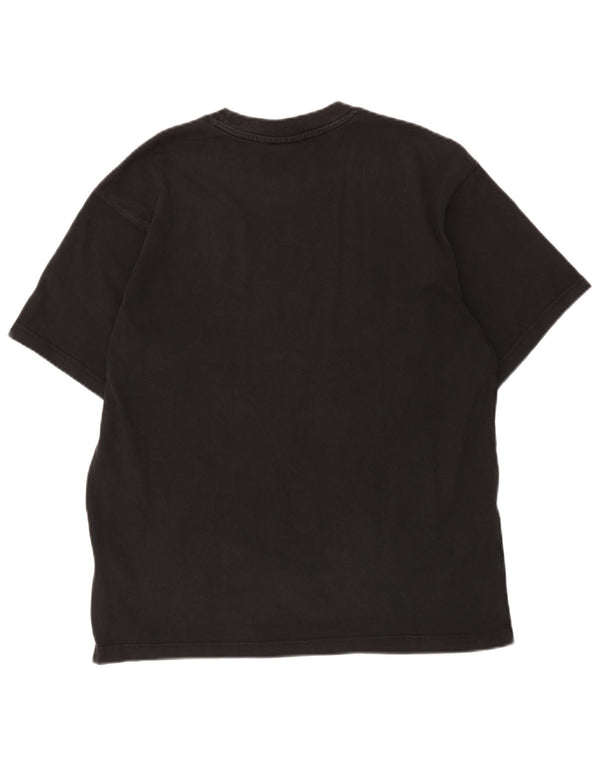 T-shirt Adidas da uomo Top media in cotone nero