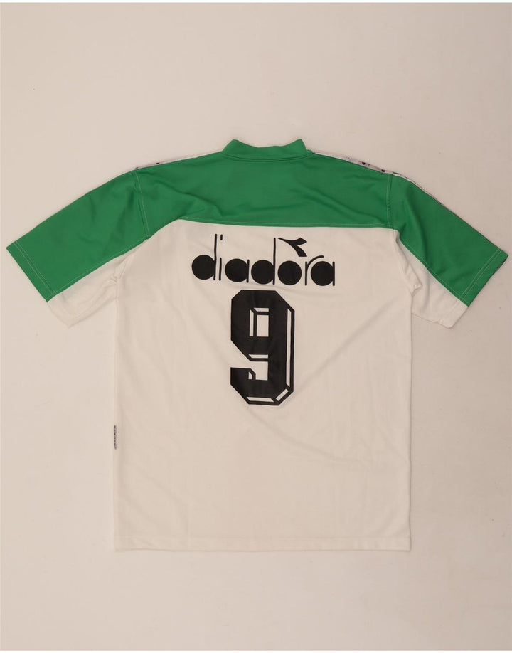 T-shirt grafica da uomo Diadora Top XL poliestere color block bianco