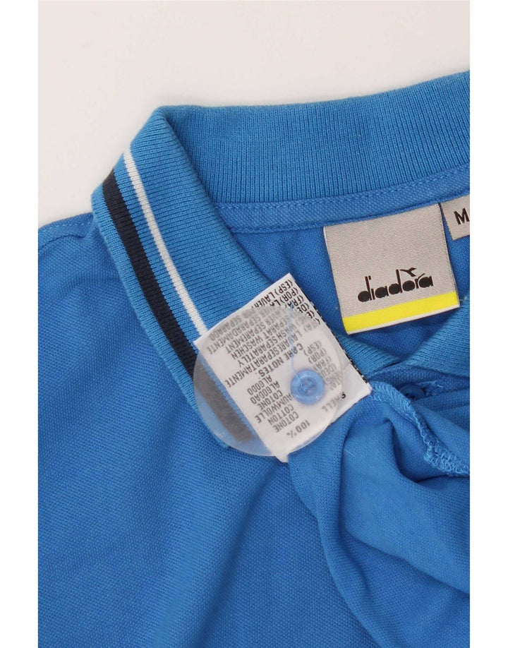 Polo Uomo Diadora Blu Medio in Cotone