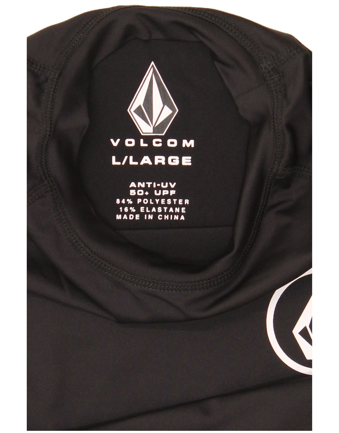 T-shirt da uomo Volcom Top grande in poliestere nero