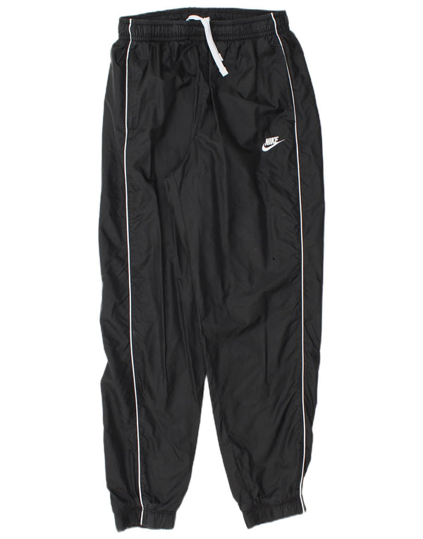 Pantaloni impermeabili Nike da donna, vestibilità ampia, UK 14, nylon nero medio