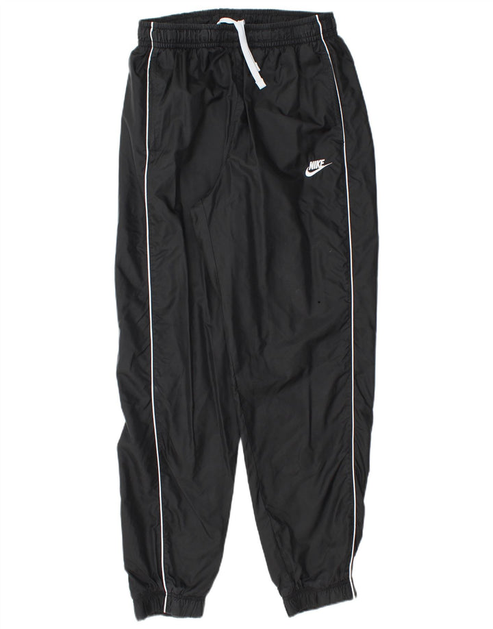Pantaloni impermeabili Nike da donna, vestibilità ampia, UK 14, nylon nero medio