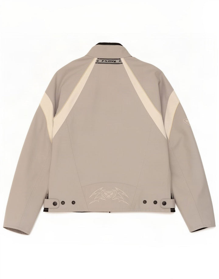 Giacca da corsa grafica da donna Ixon US 4 Small Grey Colourblock in poliestere