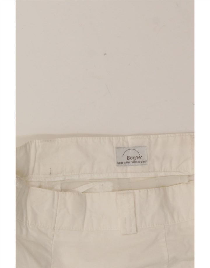 BOGNER Womens Chino Shorts W26 Small  White Vintage Bogner and Second-Hand Bogner from Messina Hembry 