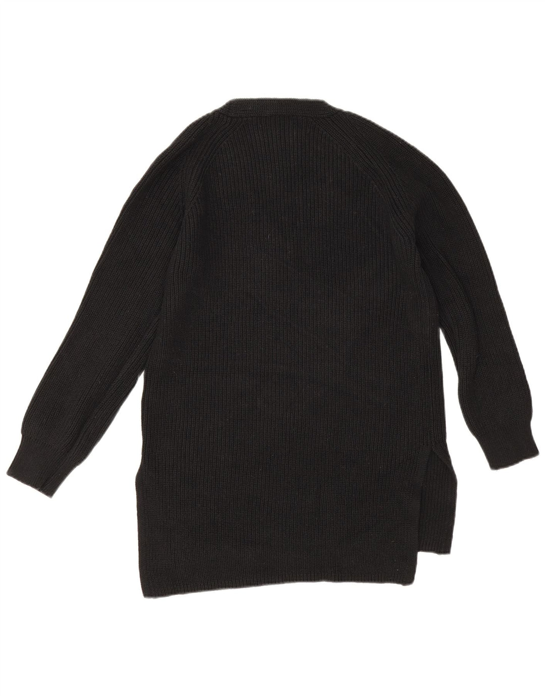 Maglione oversize con scollo a V da donna Marks & Spencer UK 10 piccolo nero