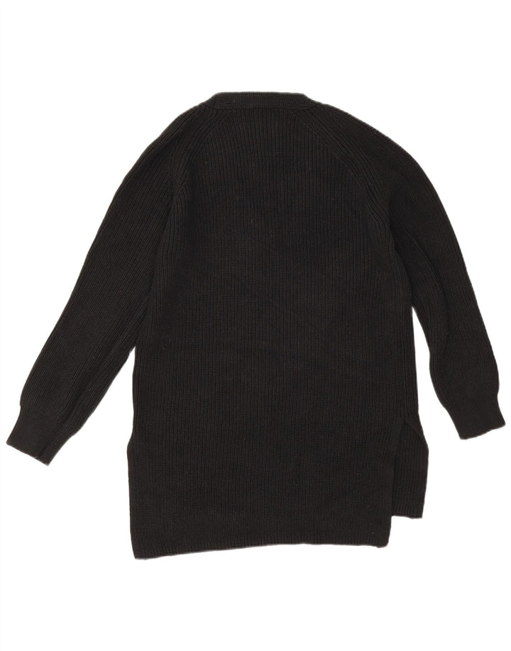Maglione oversize con scollo a V da donna Marks & Spencer UK 10 piccolo nero