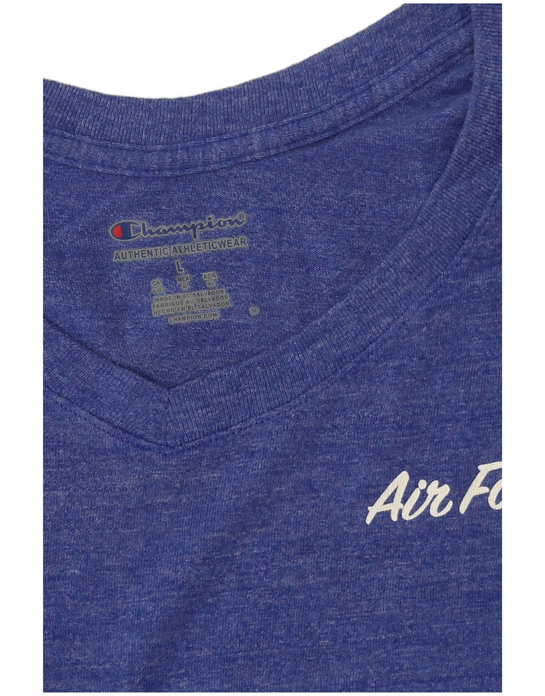 T-shirt grafica da donna CHAMPION Top UK 16 grande blu