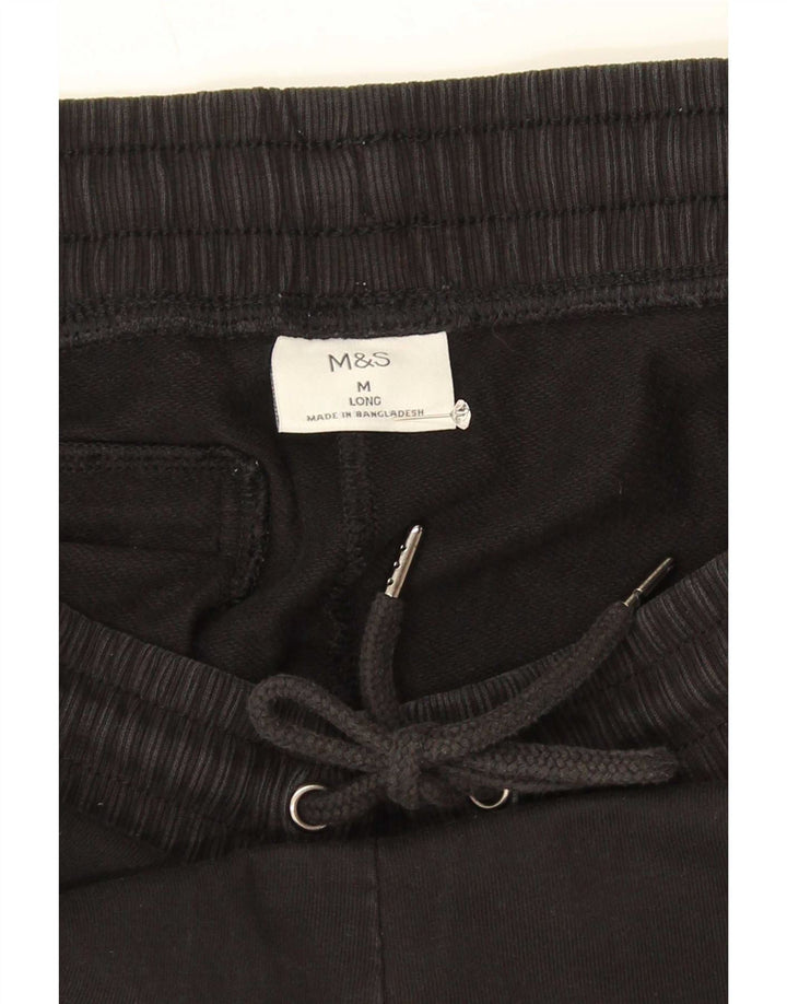 Pantaloni da tuta da uomo Marks & Spencer medio cotone nero