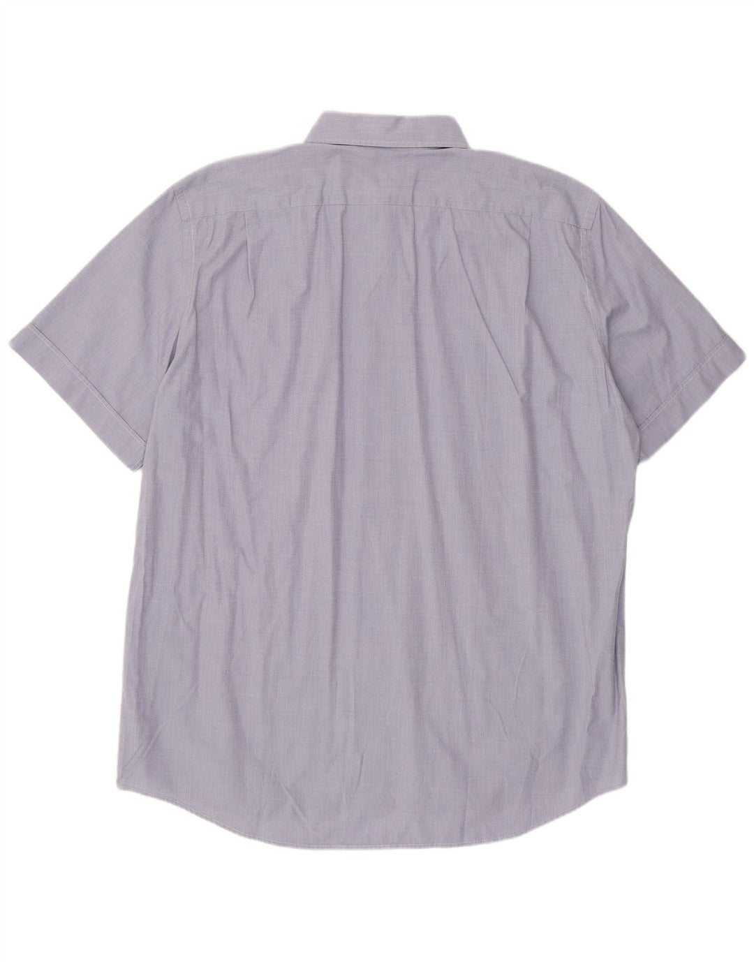 Camicia a maniche corte da uomo Lacoste taglia 43 grande in cotone blu