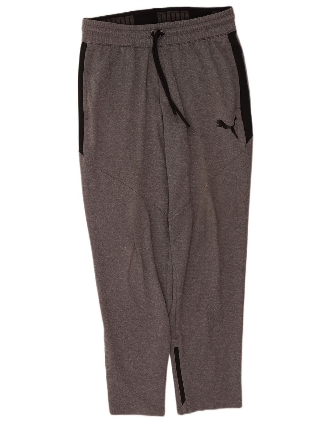 Pantaloni da tuta da uomo Puma in poliestere color block grigio medio