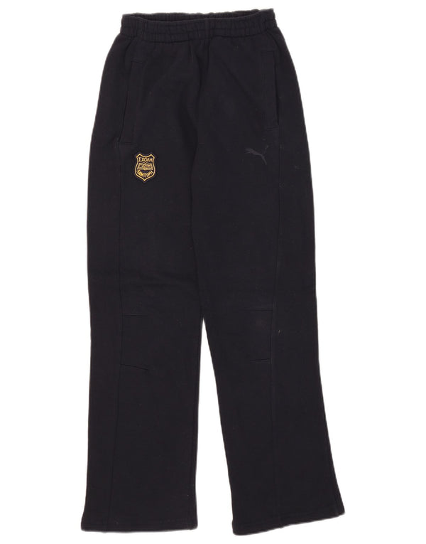 Pantaloni della tuta da ragazzo Puma 9-10 anni in cotone blu navy