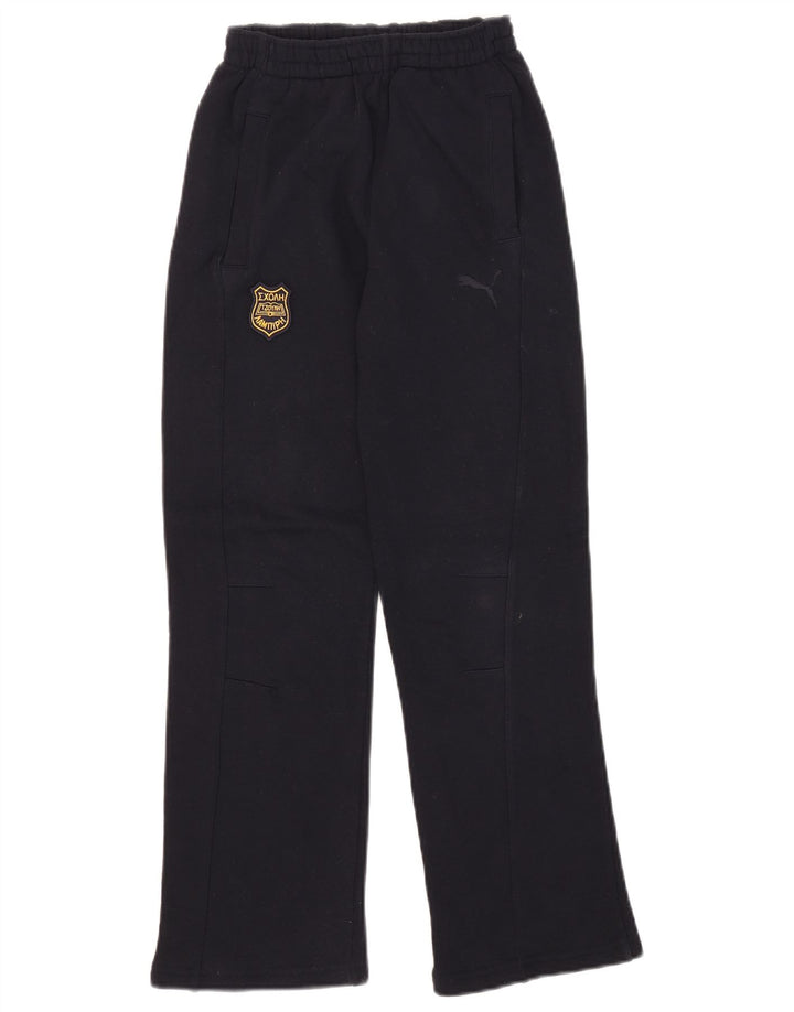 Pantaloni della tuta da ragazzo Puma 9-10 anni in cotone blu navy