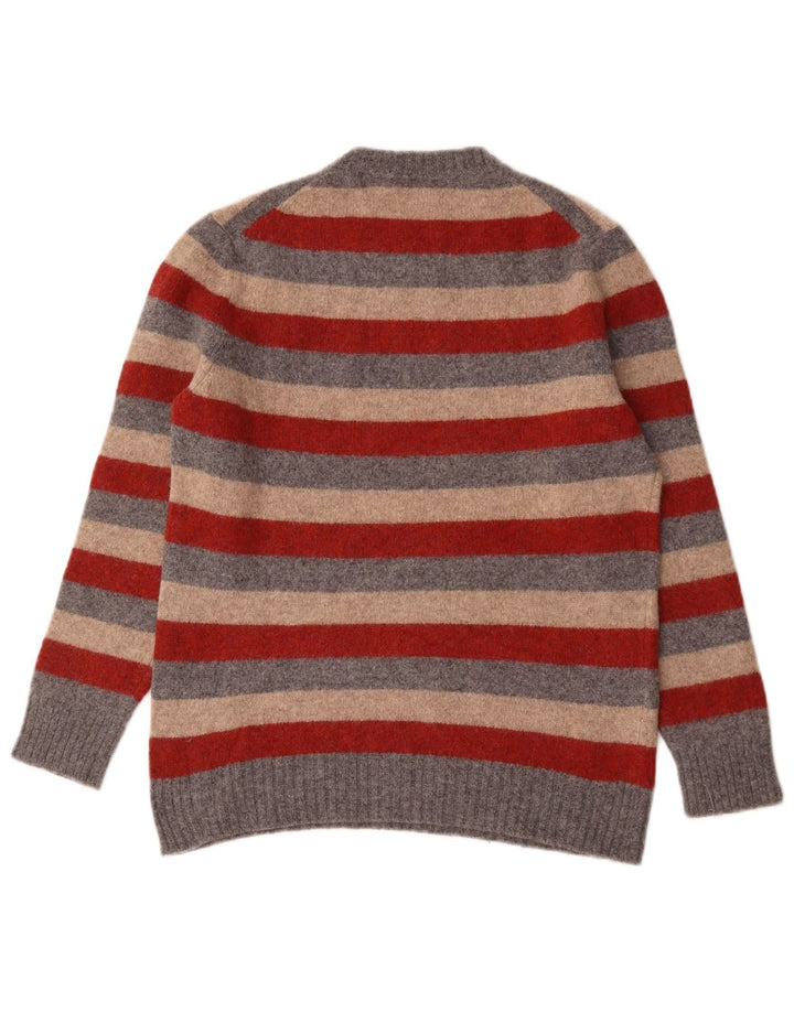 Maglione da uomo girocollo Benetton a righe grandi multicolori