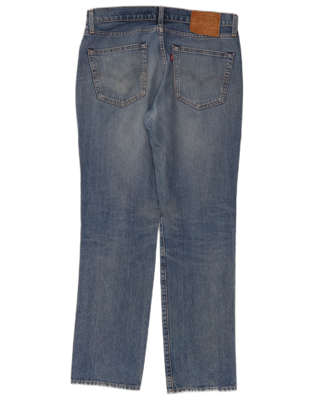 Levi's Uomo 511 Slim Jeans W32 L30 Cotone Blu