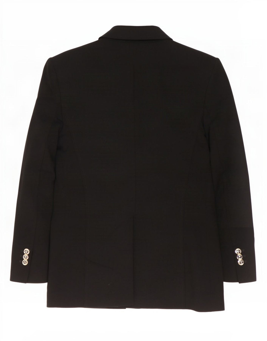 Giacca blazer doppiopetto da donna Zara UK 10 piccola poliestere nero