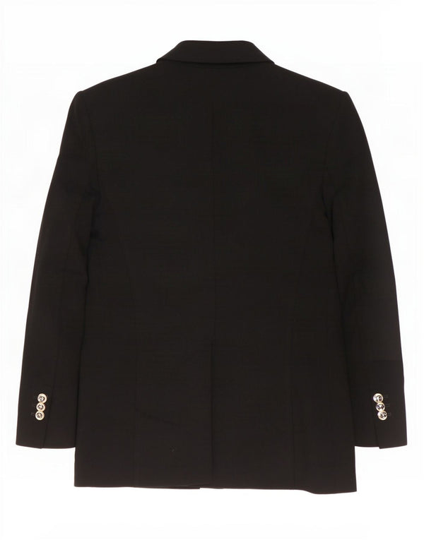 Giacca blazer doppiopetto da donna Zara UK 10 piccola poliestere nero