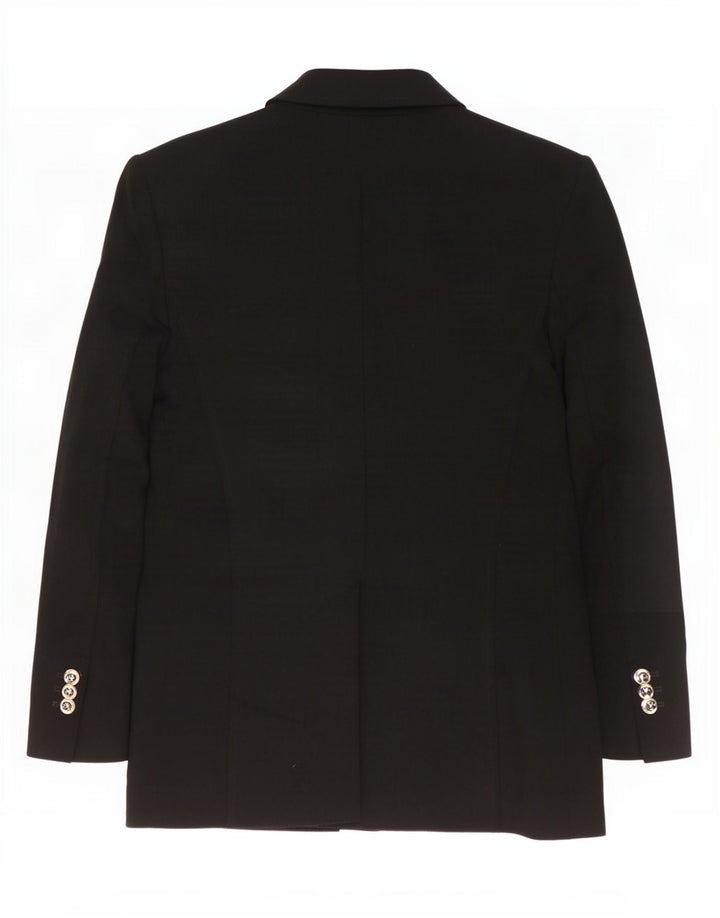 Giacca blazer doppiopetto da donna Zara UK 10 piccola poliestere nero