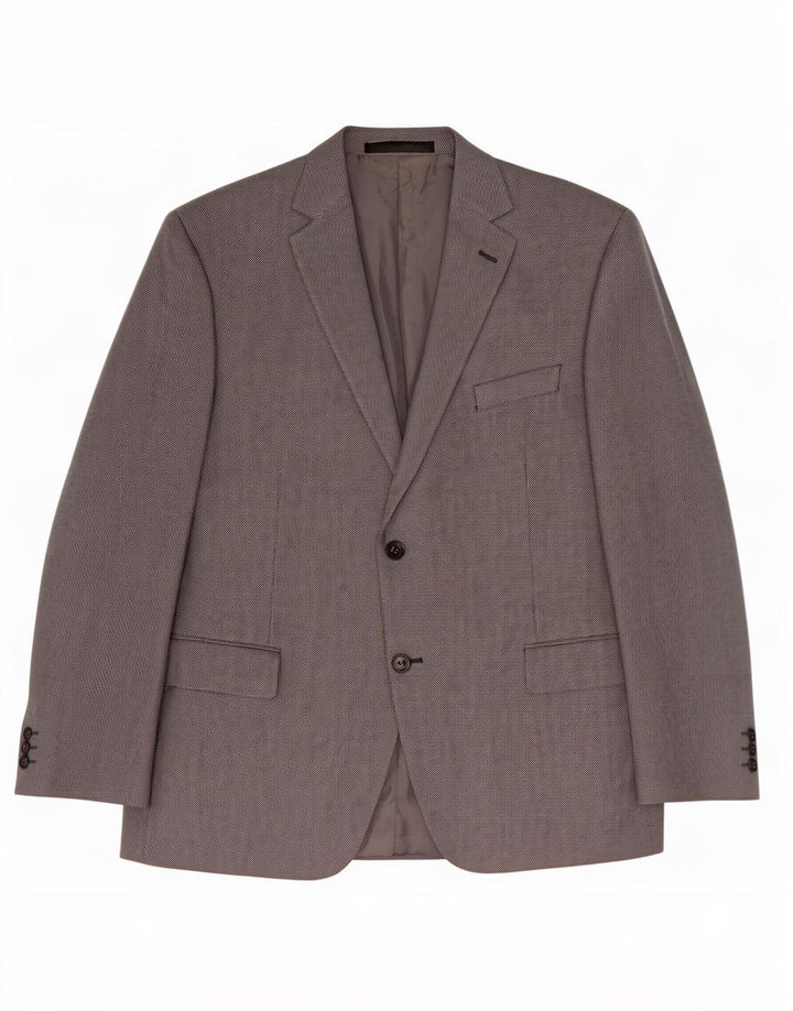 Giacca blazer a 2 bottoni su misura da uomo Marks & Spencer UK 46 XL nera