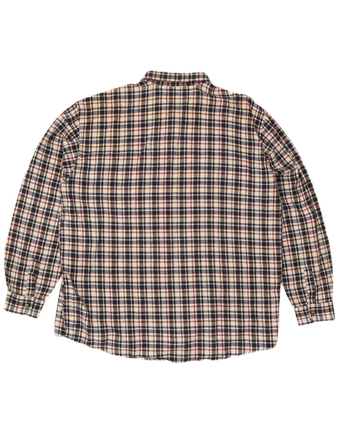 Camicia in flanella da uomo del progetto europeo 2XL in cotone a quadri multicolore