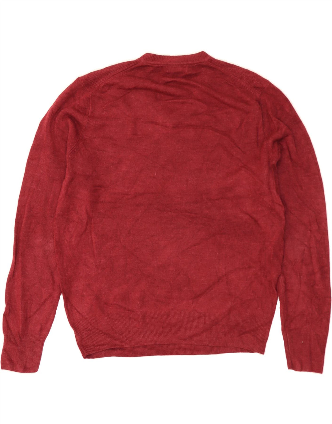 DOCKERS Mens V-Neck Jumper Sweater Large Red Acrylic Vintage Dockers and Second-Hand Dockers from Messina Hembry 