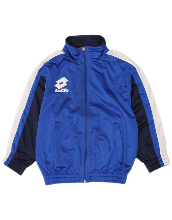 Giacca da tuta da bambino Lotto 5-6 anni Small Blue Colourblock