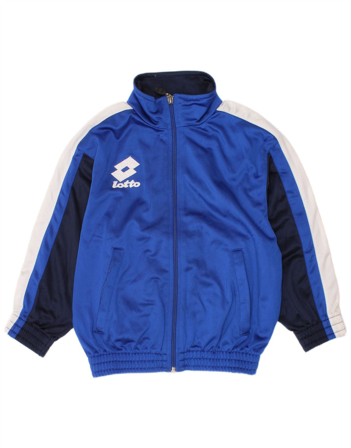 Giacca da tuta da bambino Lotto 5-6 anni Small Blue Colourblock