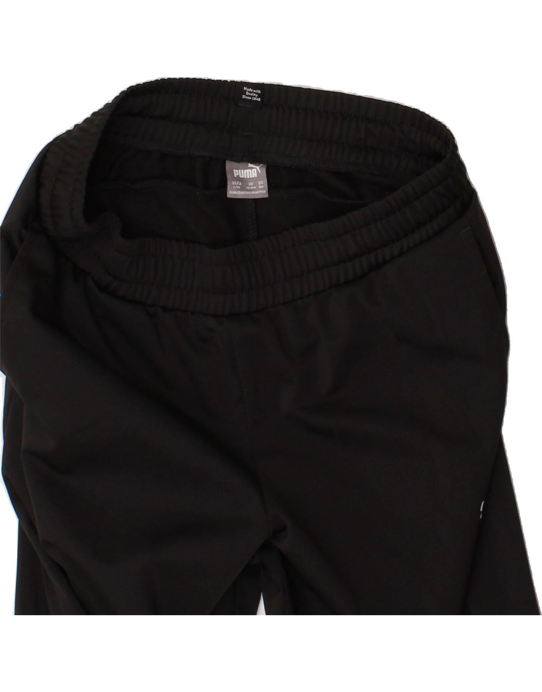 PUMA Boys Tracksuit Trousers 13-14 Years  Black Polyester Vintage Puma and Second-Hand Puma from Messina Hembry 