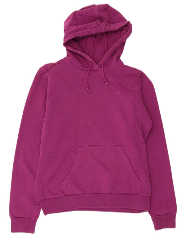 Felpa con cappuccio da donna Nike UK 14 cotone viola medio