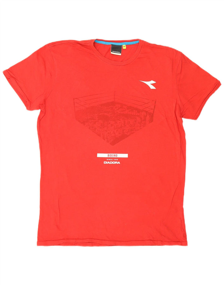 T-shirt grafica da uomo Diadora Top 2XL Rossa