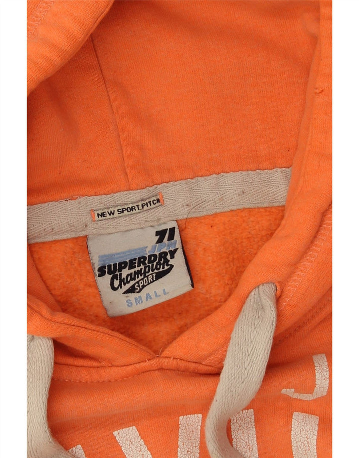 Felpa con cappuccio grafica da donna Superdry UK 10 Small Arancione Poliestere
