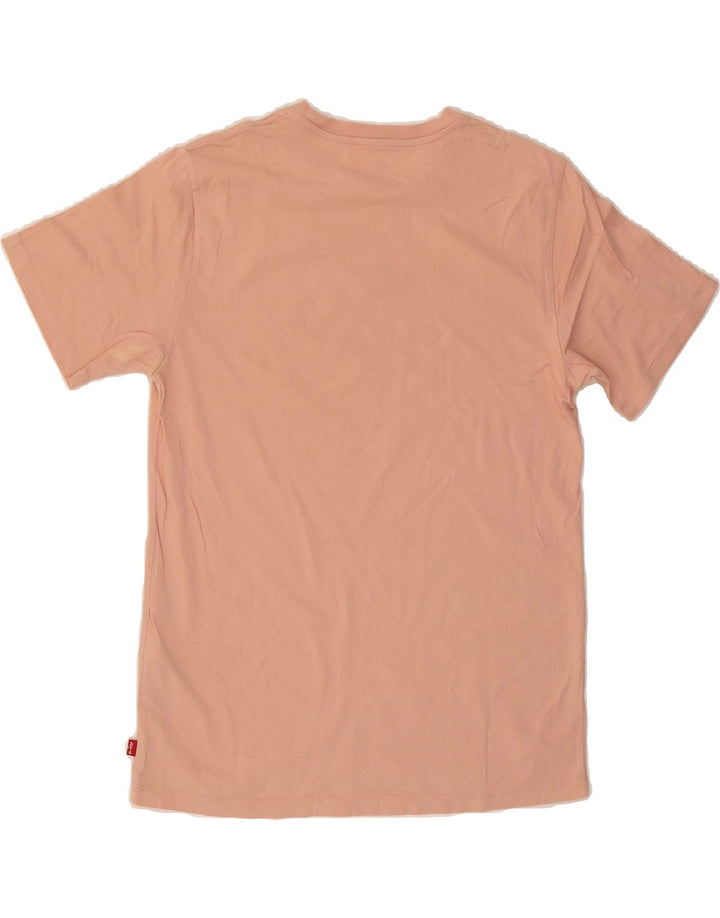 LEVI'S Mens Graphic T-Shirt Top Medium Pink Cotton Vintage Levi's and Second-Hand Levi's from Messina Hembry 