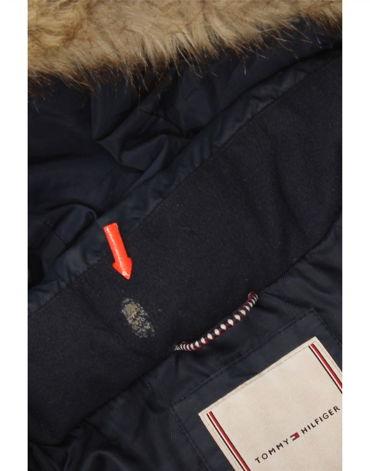 Giacca imbottita con cappuccio Tommy Hilfiger per ragazze 15-16 anni in poliestere blu