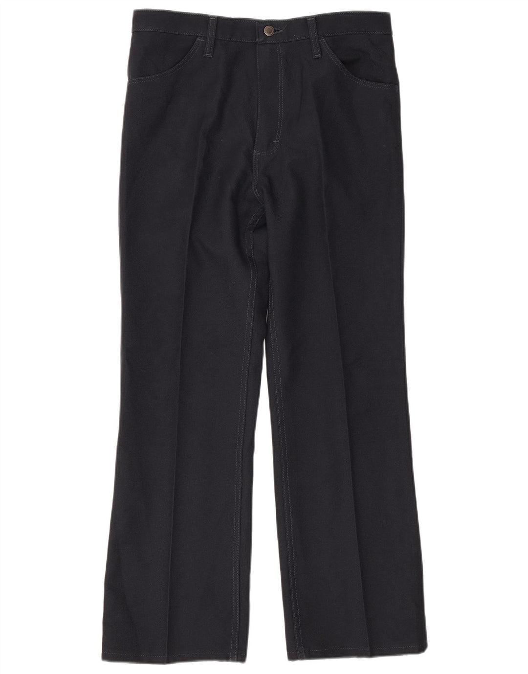 Pantaloni casual da uomo Wrangler Bootcut W36 L30 poliestere blu navy