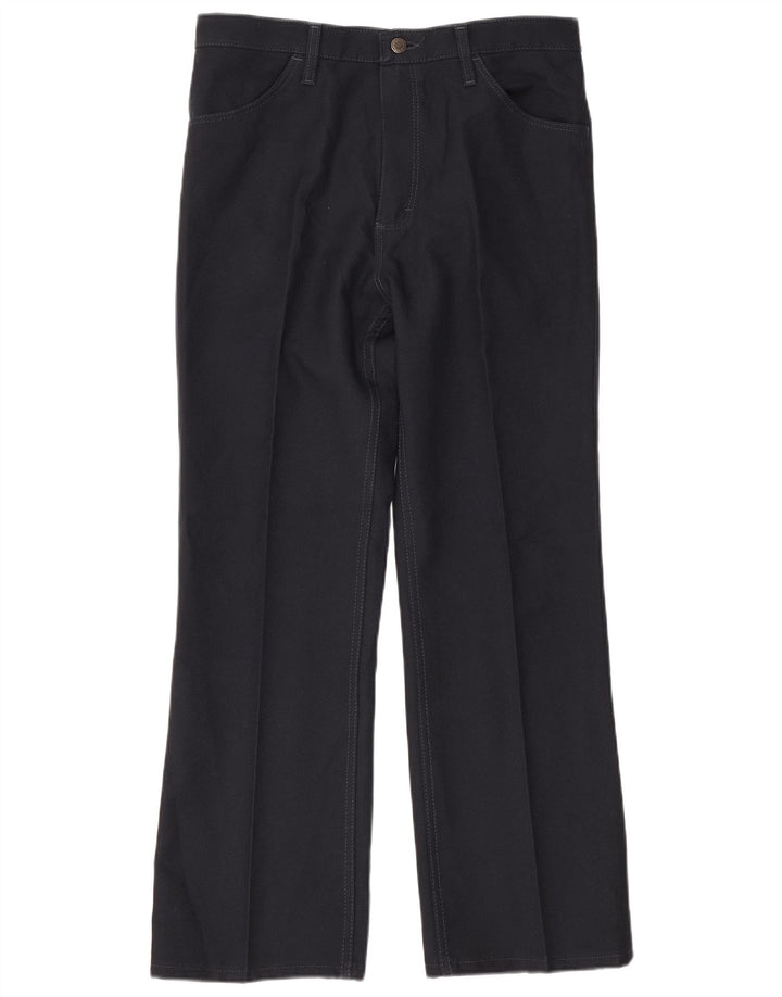 Pantaloni casual da uomo Wrangler Bootcut W36 L30 poliestere blu navy