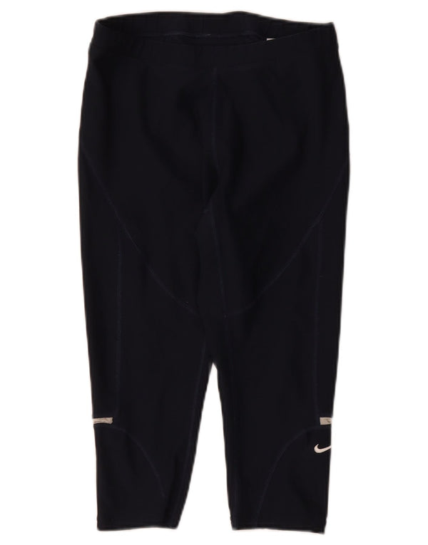Leggings Capri da donna Nike US 0/2 XS poliestere blu navy