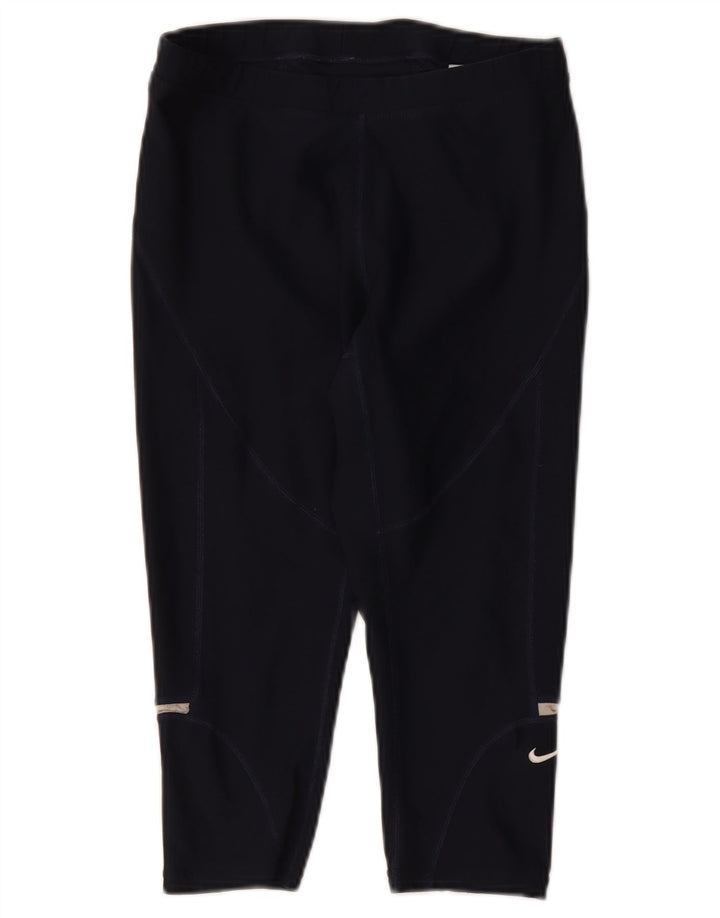 Leggings Capri da donna Nike US 0/2 XS poliestere blu navy