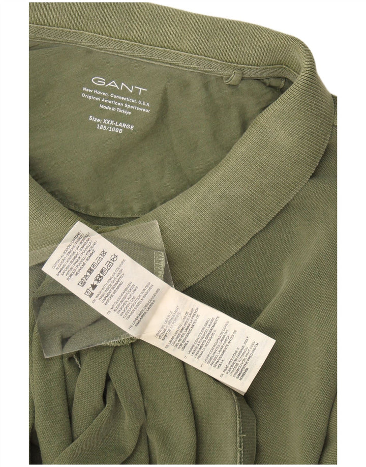 Polo da uomo Gant 3XL cotone kaki