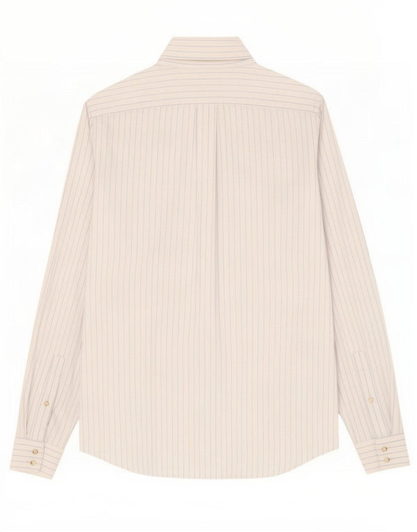 Benetton Mens Shirt Medium White Striped