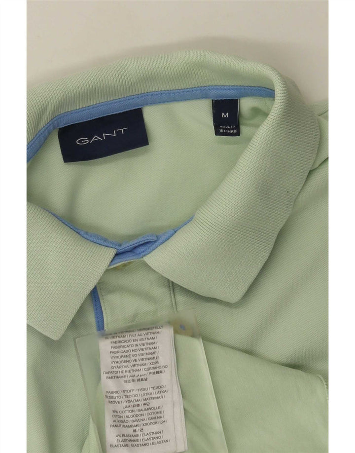 Polo da uomo Gant in cotone verde medio