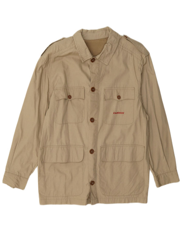 Giubbotto Militare Uomo Casucci IT 46 Small Cotone Beige