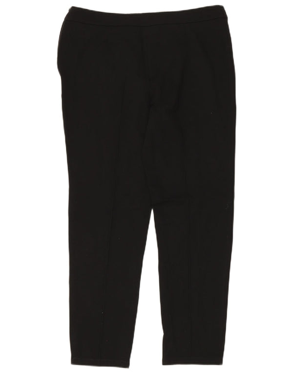 Pantaloni casual slim da donna MOSCHINO W34 L30 Rayon nero
