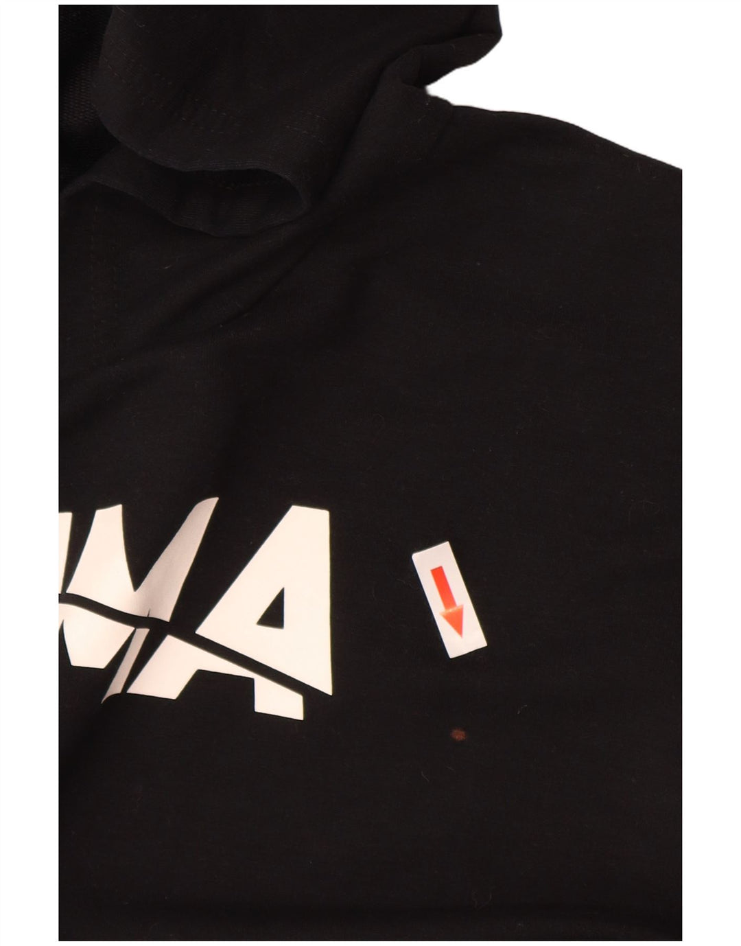 Felpa con cappuccio oversize grafica da donna Puma UK 10 Small Poliestere nero