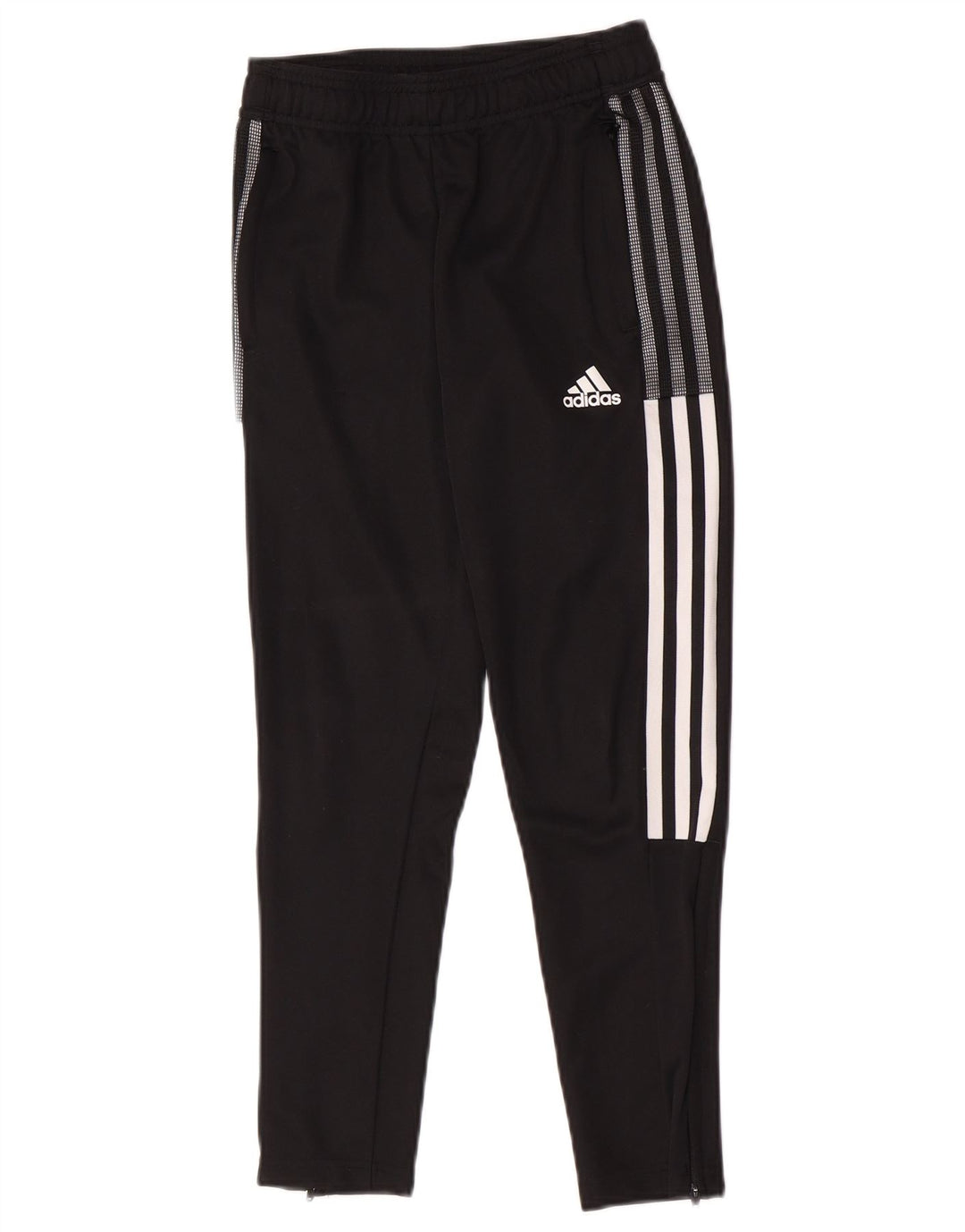 Pantaloni della tuta Adidas Aeroready da ragazzo 9-10 anni in poliestere nero