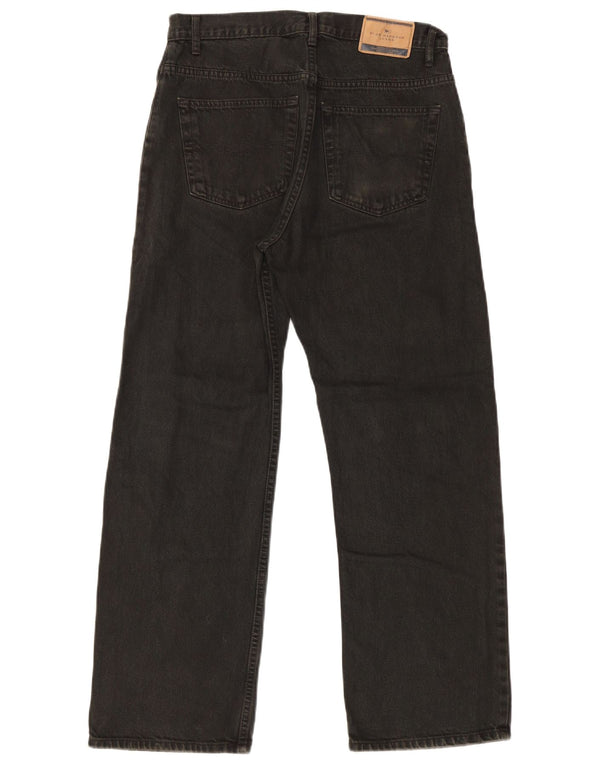 Jeans dritti da uomo Marks & Spencer Blue Harbour W32 L29 cotone nero